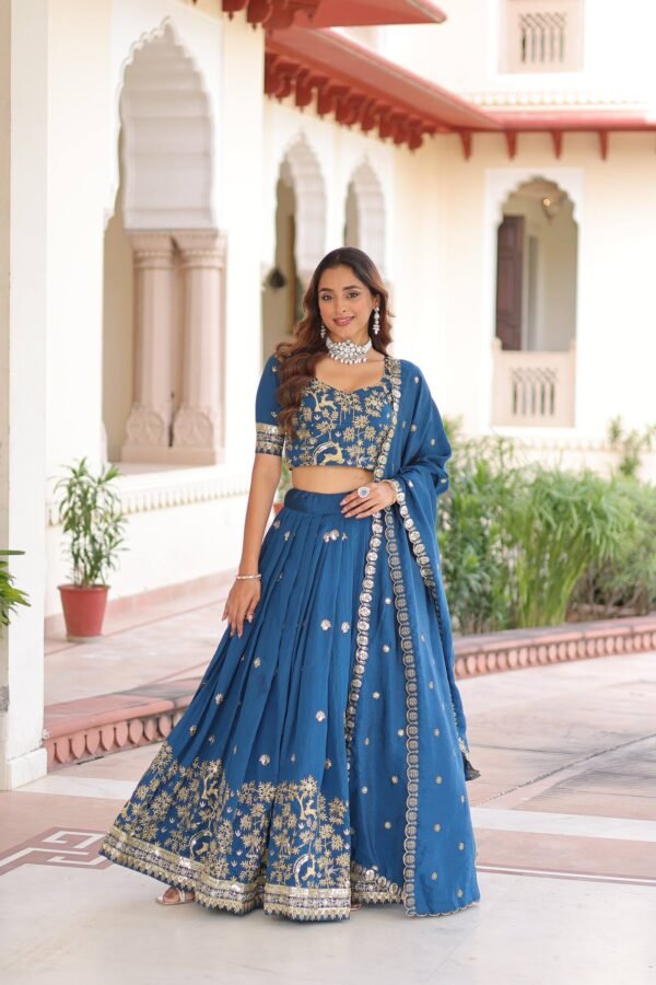 Vichitra Silk Lehenga Choli1