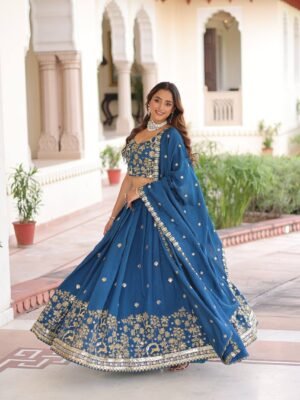Vichitra Silk Lehenga Choli2