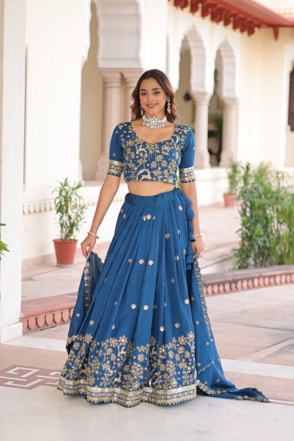 Vichitra Silk Lehenga Choli4