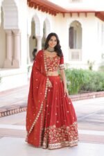 Vichitra Silk Lehenga Choli6