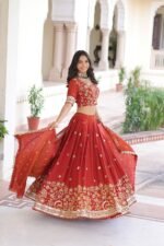 Vichitra Silk Lehenga Choli9