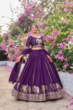 Elephant Embroidery Pure Vichitra Silk Lehenga Choli 2