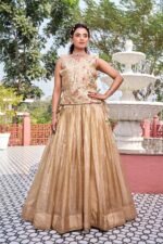 Gold Crush Wedding Lehenga Choli 10