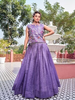 Gold Crush Wedding Lehenga Choli 20