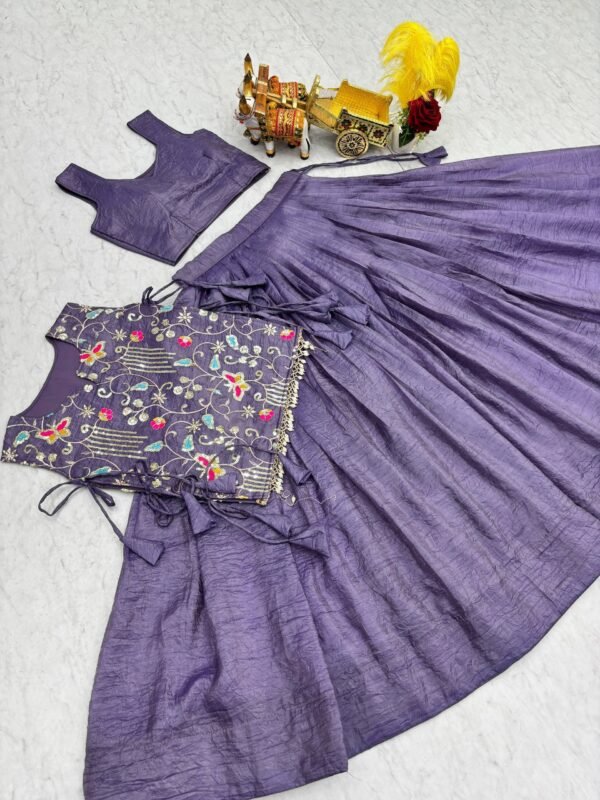 Gold Crush Wedding Lehenga Choli 26