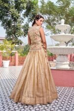 Gold Crush Wedding Lehenga Choli 8