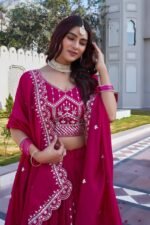 RaniPink BlueWedding Special Lehenga Choli 5