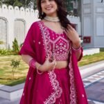 Havy Embroidery Pure Vichitra Silk Lehenga Choli