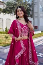 RaniPink BlueWedding Special Lehenga Choli 6