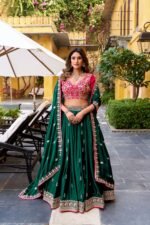 Silk Satin Shahi Wedding Lehenga Choli 5