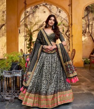 Tasar Silk Lehenga Choli 4