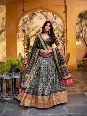 Tasar Silk Lehenga Choli 4