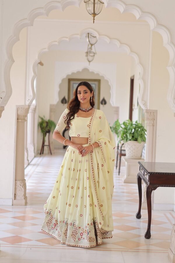 Vichitra Silk Lehenga Choli with Dupatta 1