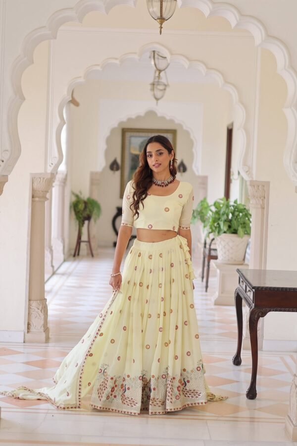 Vichitra Silk Lehenga Choli with Dupatta 2