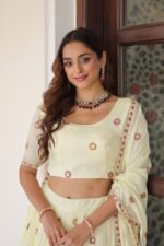 Vichitra Silk Lehenga Choli with Dupatta 4