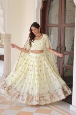 Vichitra Silk Lehenga Choli with Dupatta 6