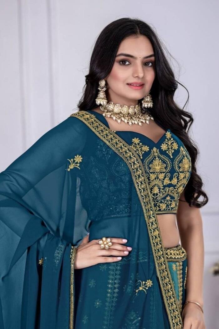 India’s Trusted Online Fashion Store for Ethnic & Western Wear 89 Designer Fox Georgette Lehenga Set