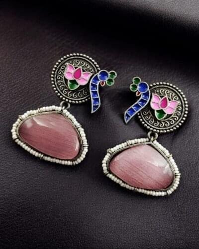 India’s Trusted Online Fashion Store for Ethnic & Western Wear 45 Hand Painted Peacock Earrings