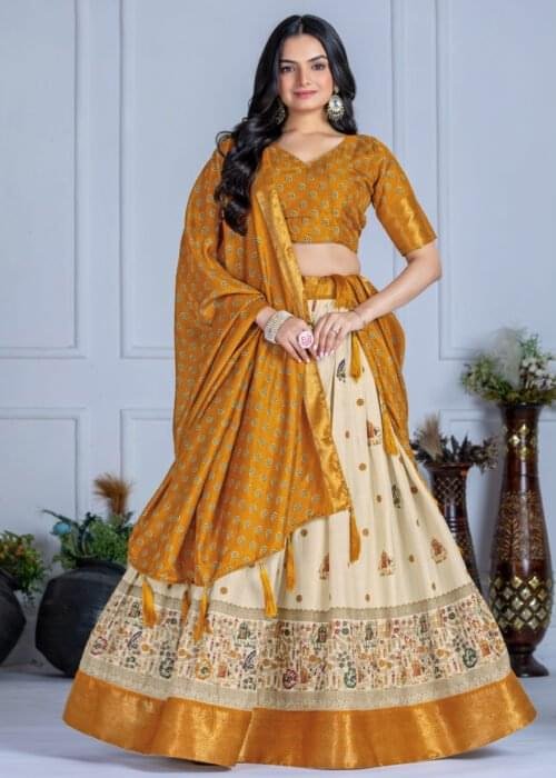 India’s Trusted Online Fashion Store for Ethnic & Western Wear 141 Jacquard Lehenga Set