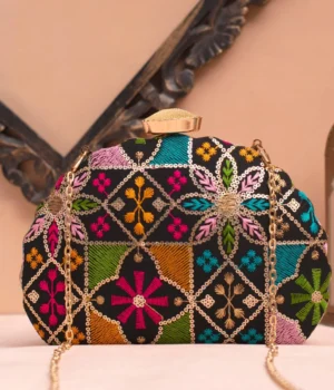 India’s Trusted Online Fashion Store for Ethnic & Western Wear 121 Designer D-Shape Ethnic Clutch