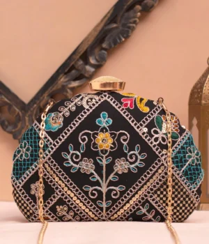 India’s Trusted Online Fashion Store for Ethnic & Western Wear 115 Designer D-Shape Ethnic Clutch